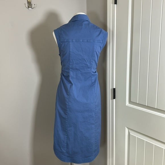 Anthropologie Pilcro Collared Shirt Dress Denim Medium Blue Sz 6 - Picture 8 of 16